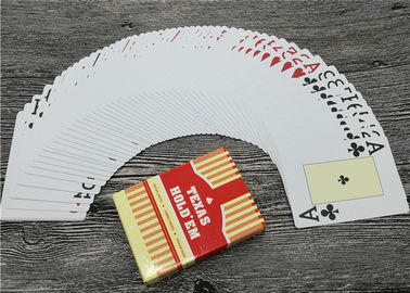 Casino PVC Plastic Playing Cards , Custom Logo Jumbo Index Waterproof Deck of Cards