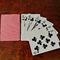 Double Poker Coating Casino Cards , Paper / Plastic High End Playing Cards