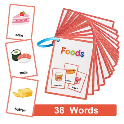 Wholesale Cognitive Cards Customized Paper Sight Words Flash Cards For Kids Educational Playing Cards