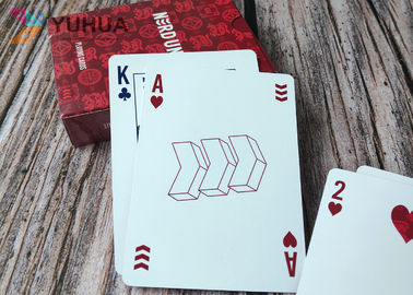300gsm C2S Paper Custom Made Deck Of Cards Front And Back Logo Added